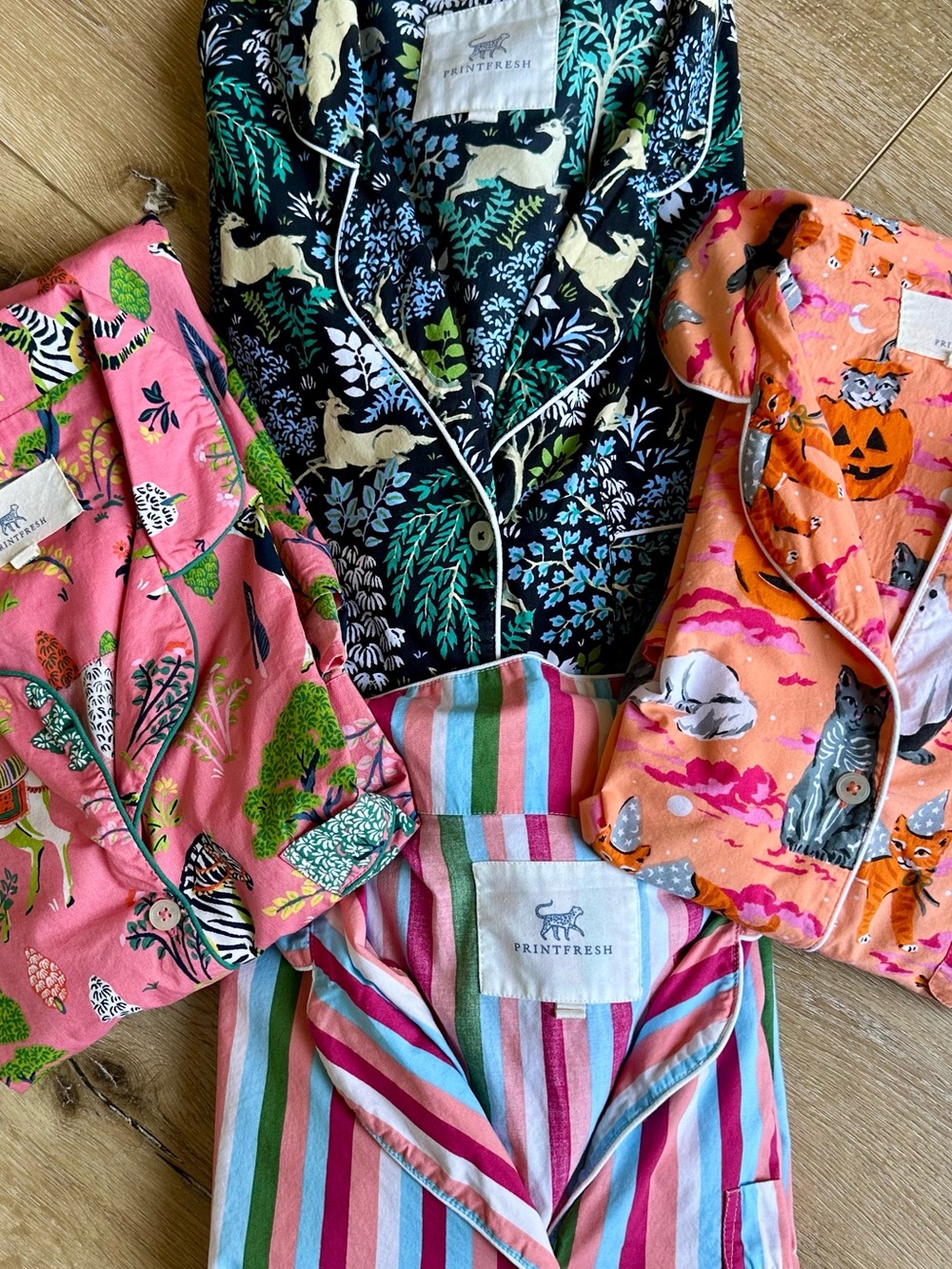 Four Printfresh Medium Sleepshirt Bundle